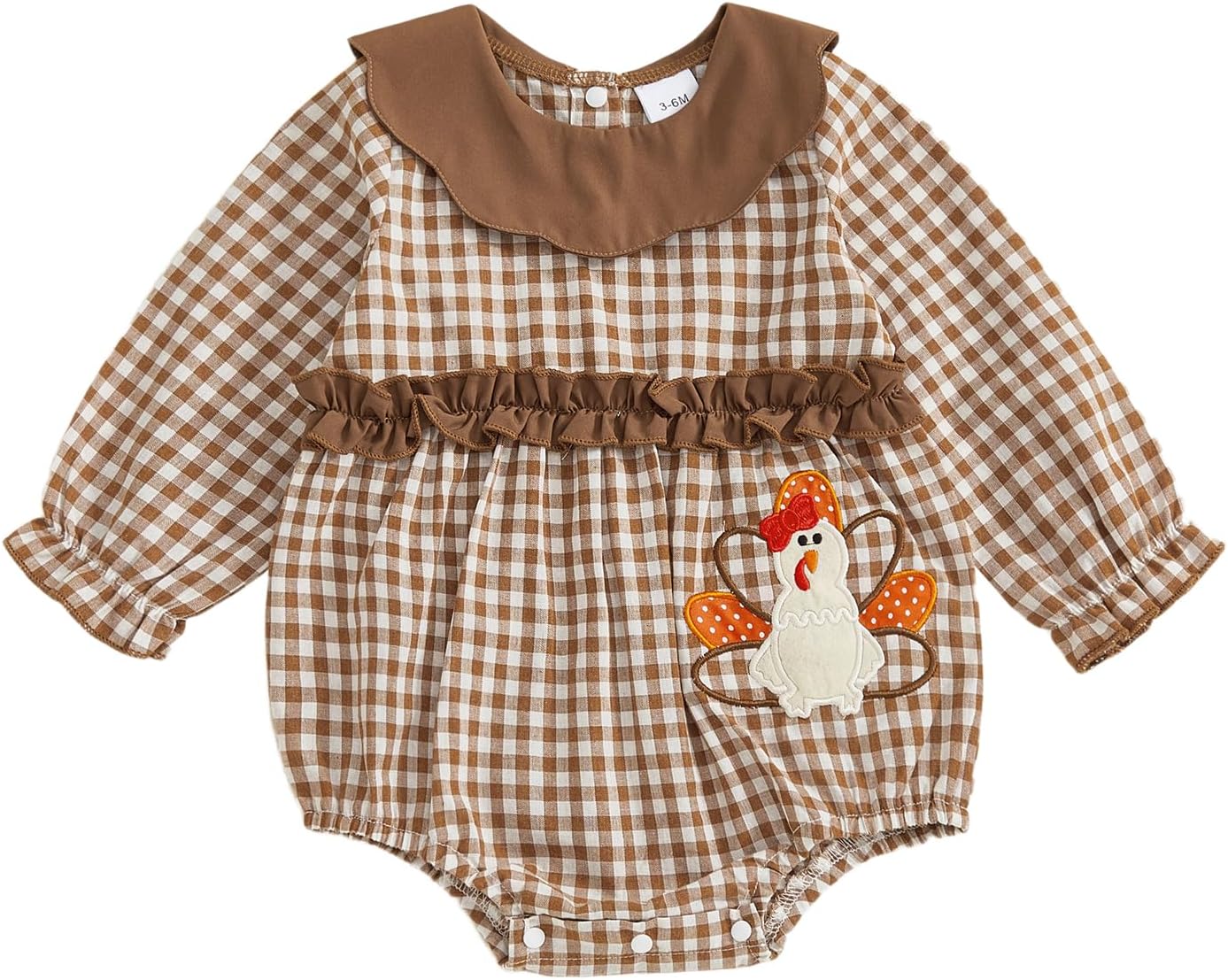 Baby Girl Christmas Outfit Infant Gingerbread Man Bubble Romper Onesie Newborn Xmas Bodysuit Fall Winter Clothes