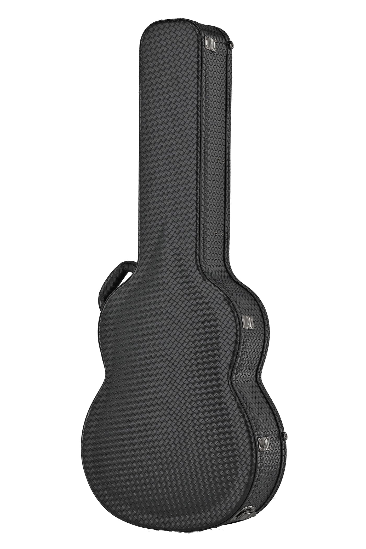 LUTHIER MANUEL RODRÍGUEZ Custodia per chitarra Vipera - Custodia rigida per chitarra classica - Anima in legno - Coperchio bombato - Nero - Scomparto per accessori - Igrometro