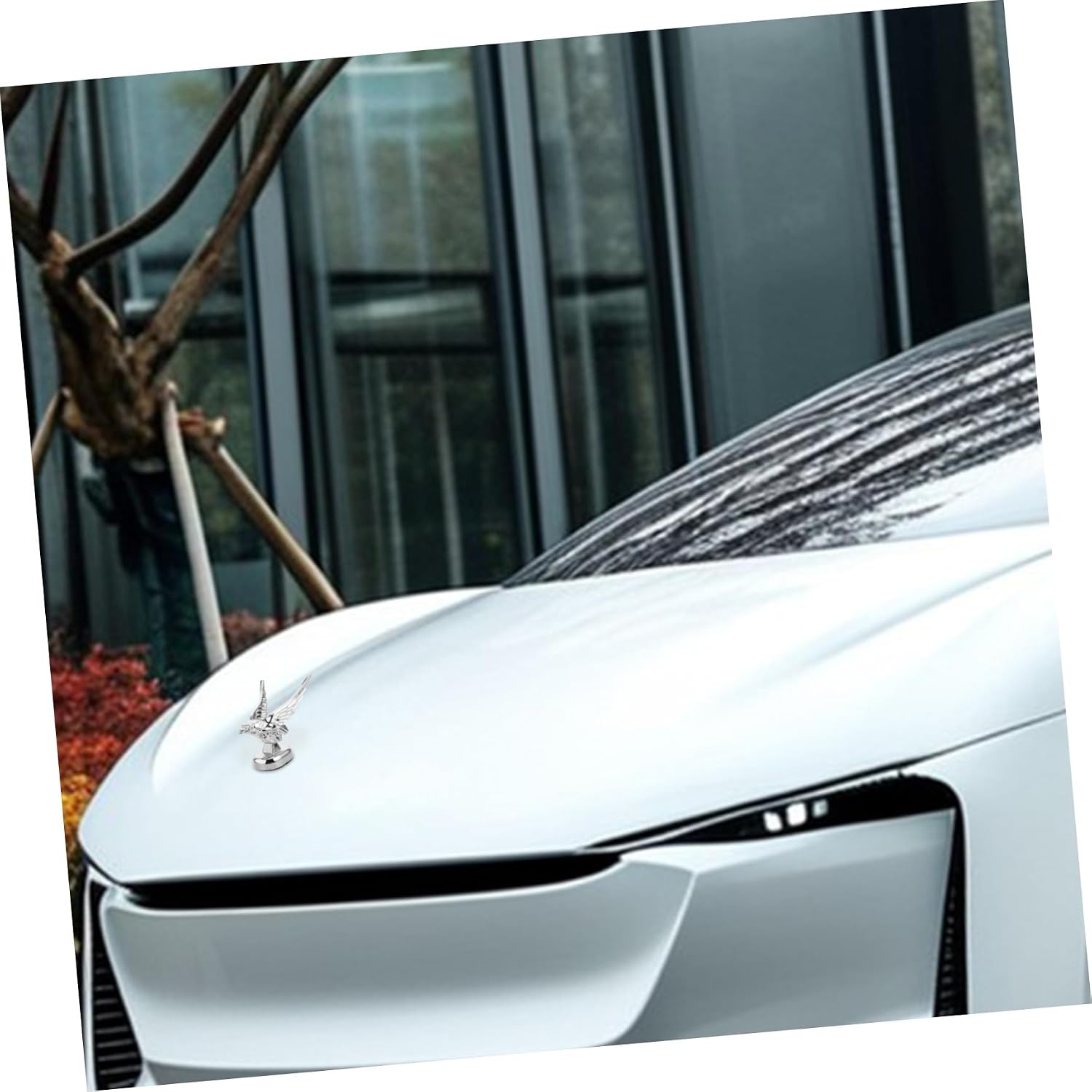 BESTYASH Plastic Eagle Car Hood Decoration Engine Hood Ornament for Trucks and Cars Easy to Install Removable Exterior