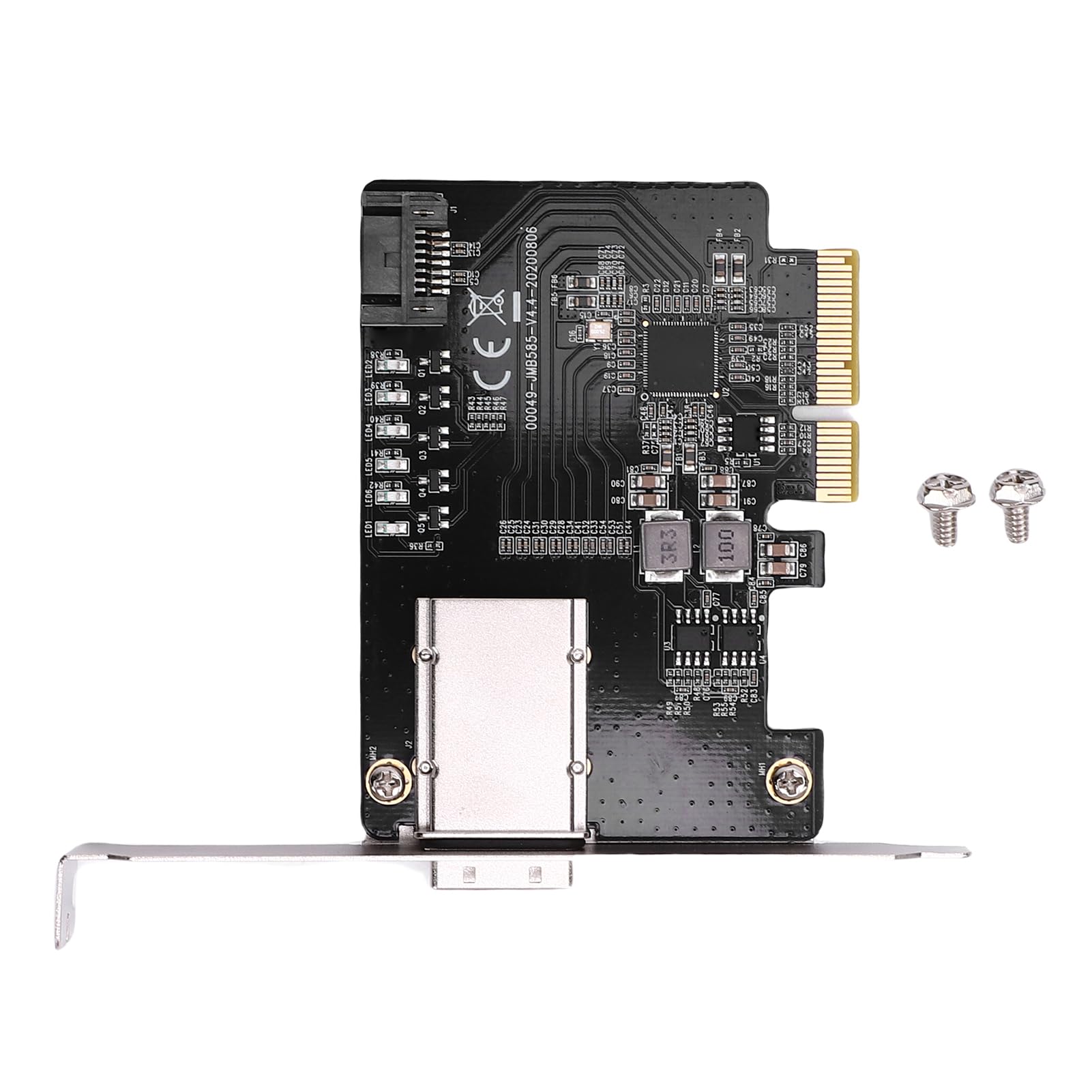 Luocute PCIE X4 do Małej Karty Tablicy SAS, 5 Gb/S dużą prędkością, pojemność 64TB, 5 Redundantnych Trybów Macierzy Dysku, Stabilne i Szybkie, Obsługuje PCIE X4, S A T A III Porty