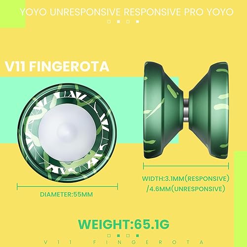 Miniatura 7 de MAGICYOYO V11 FINGEROTA - Yoyo profesional para dedos  Yoyo de doble propósito para truco, Yoyo sensible y no responde, para todos los niveles,
