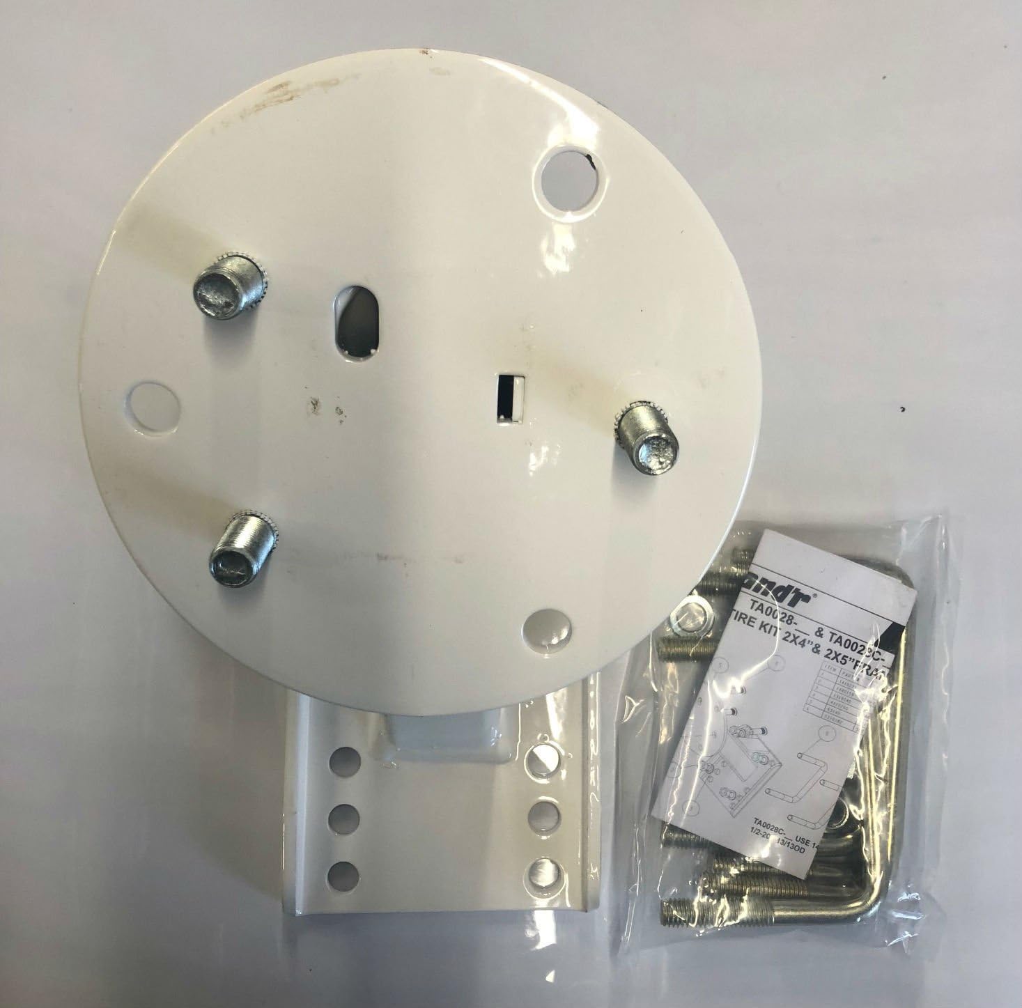 Shorelander TA0028-01 White Spare Tire Carrier Kit for 2X4 and 2X5 Frames