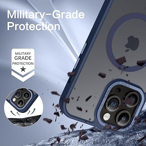Miniatura 3 de BENTOBEN Funda magnética para iPhone 14 Pro compatible con Magsafe translúcida mate 14 Pro, delgada, a prueba de golpes, para mujeres, hombres,