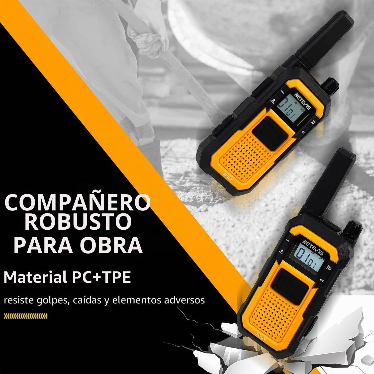 Retevis RB648 Walkie Talkies para Adultoscon, Radio Bidireccional