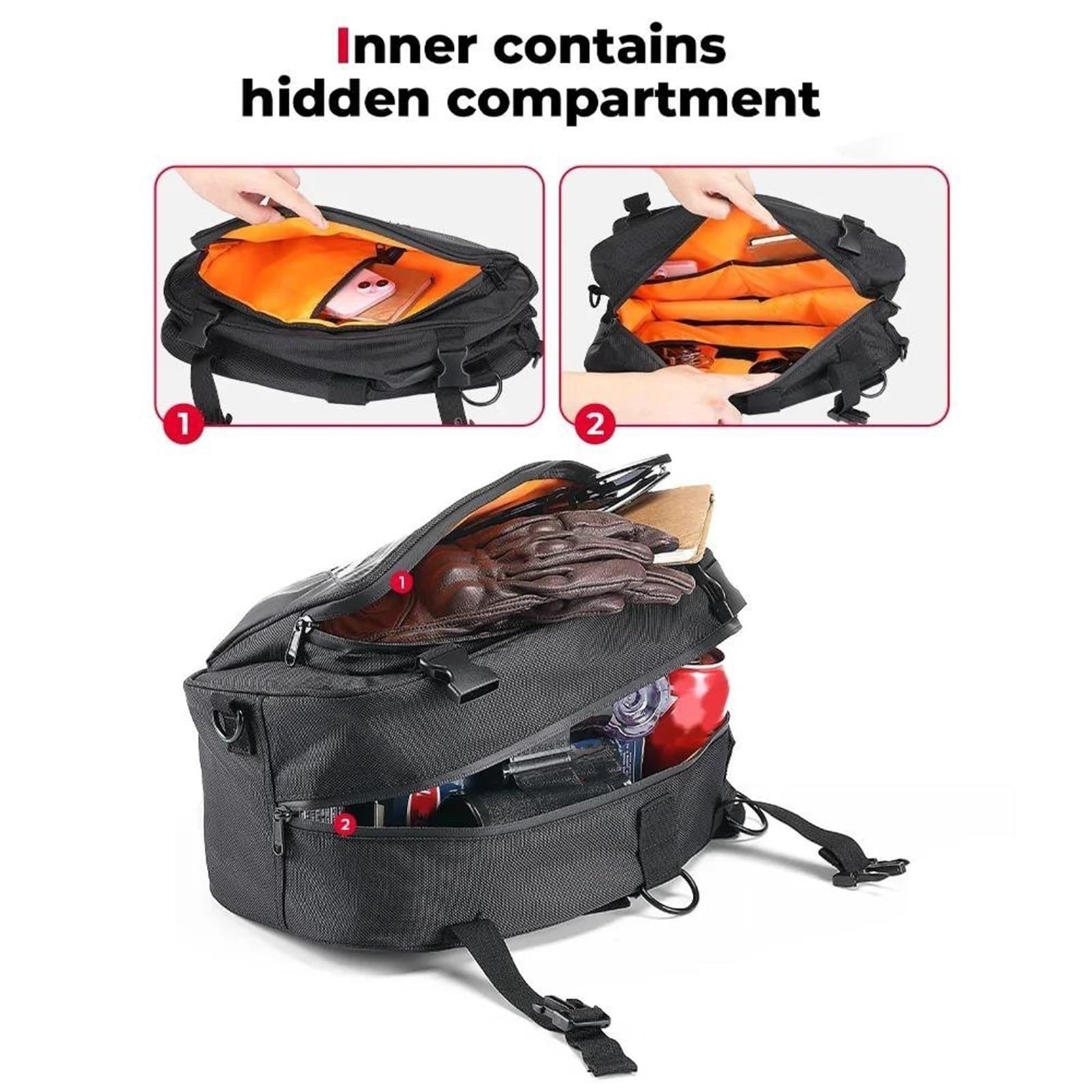 Borsa Porta Attrezzi Impermeabile Sella Laterale Per Accessori Moto Per Kawasaki Per KLR650