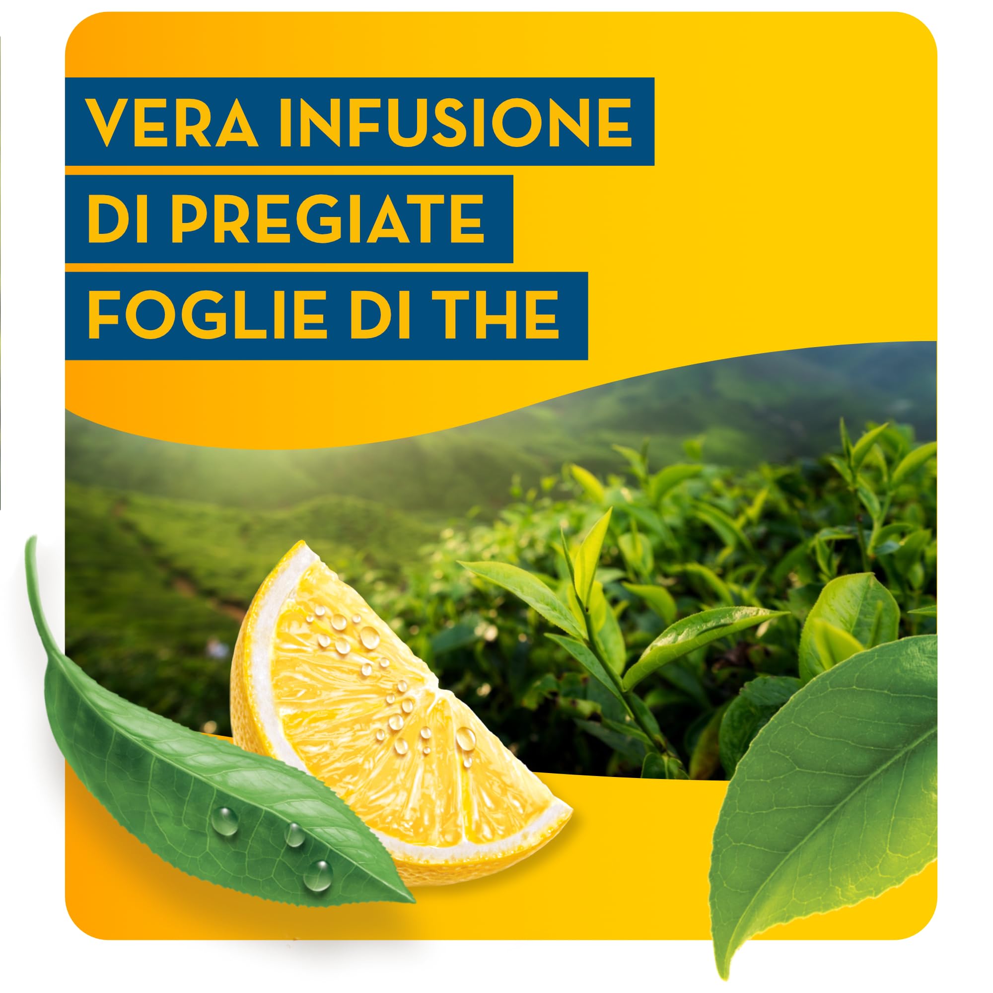 Estathé Limone - The Freddo con Vero Infuso di Foglie di The e Succo di Limone, Bevanda Analcolica Senza Glutine, 12 Bottiglie da 400 ml