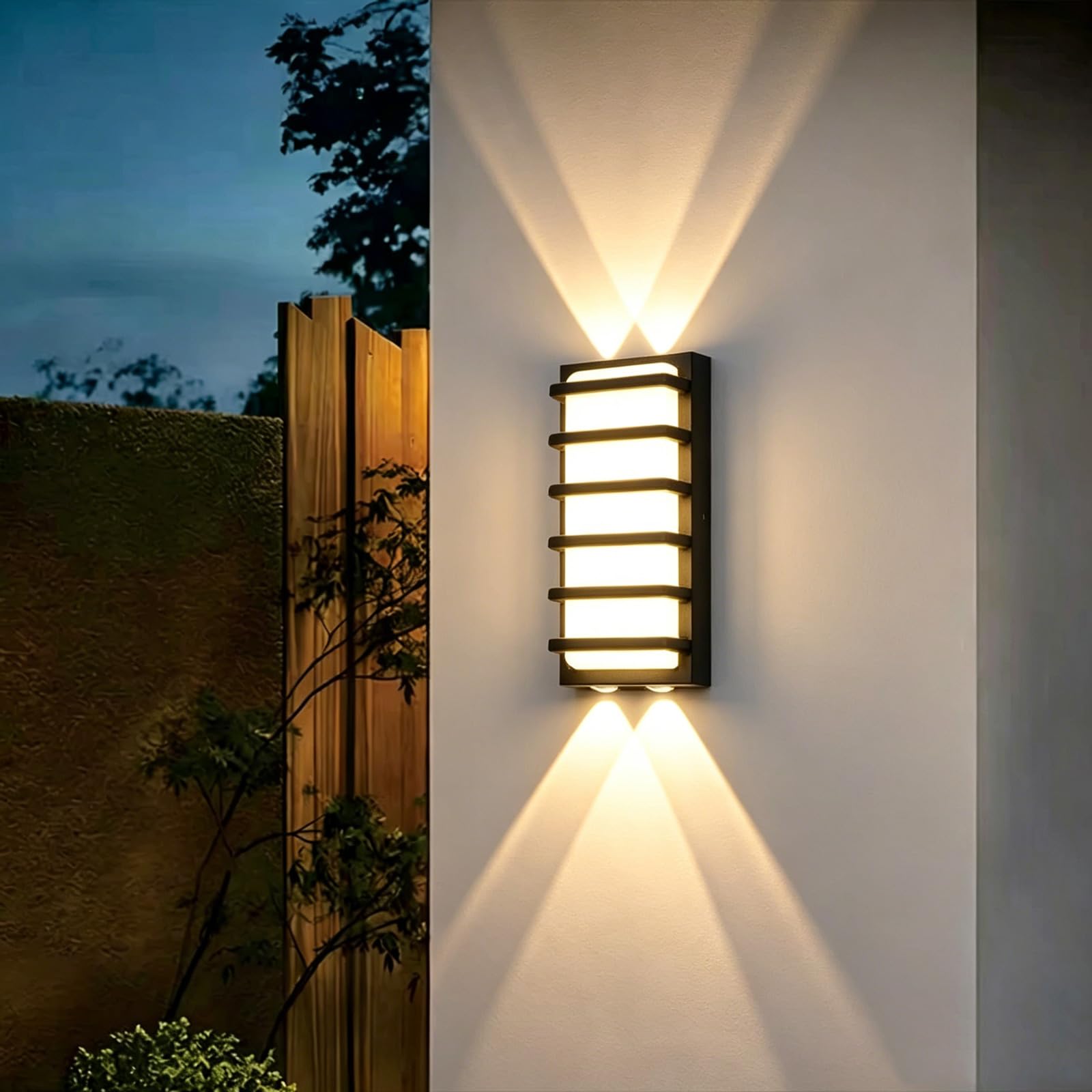 SDUYTDG ﻿Aluminum Outdoor Porch Lamp, 3000K LED Modern Exterior Wall Lighting Fixtures, IP65 Waterproof Outside Wall Mount Sconce for House Porch Patio Garage Door Lighting Fixtures