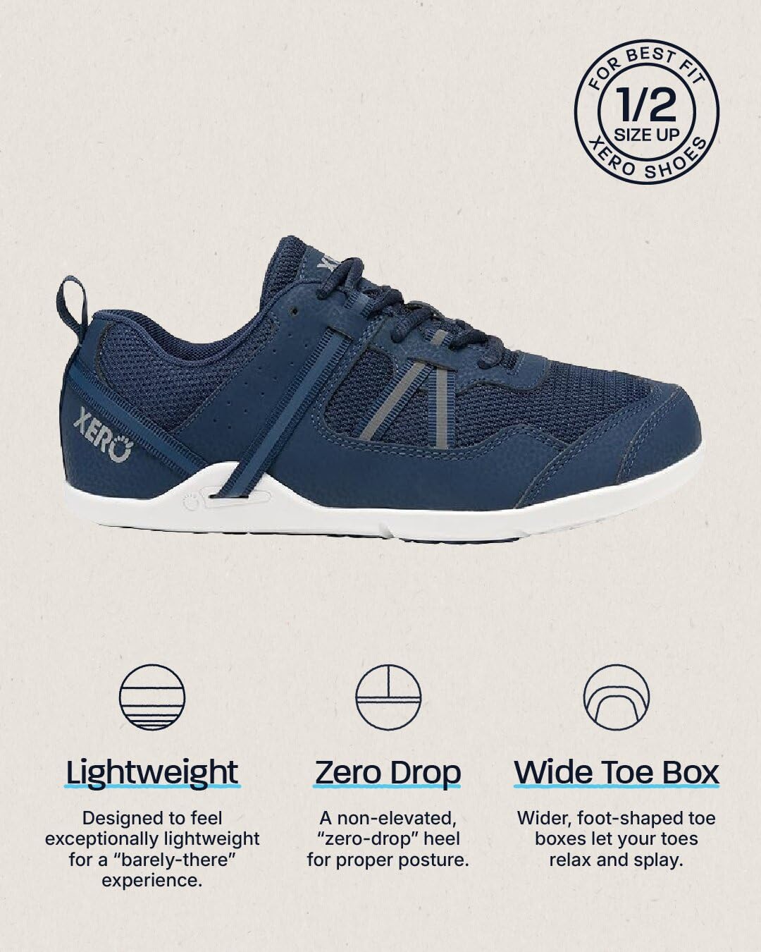 Xero Shoes Barfuß-Sportsneaker Prio Sneaker für Damen