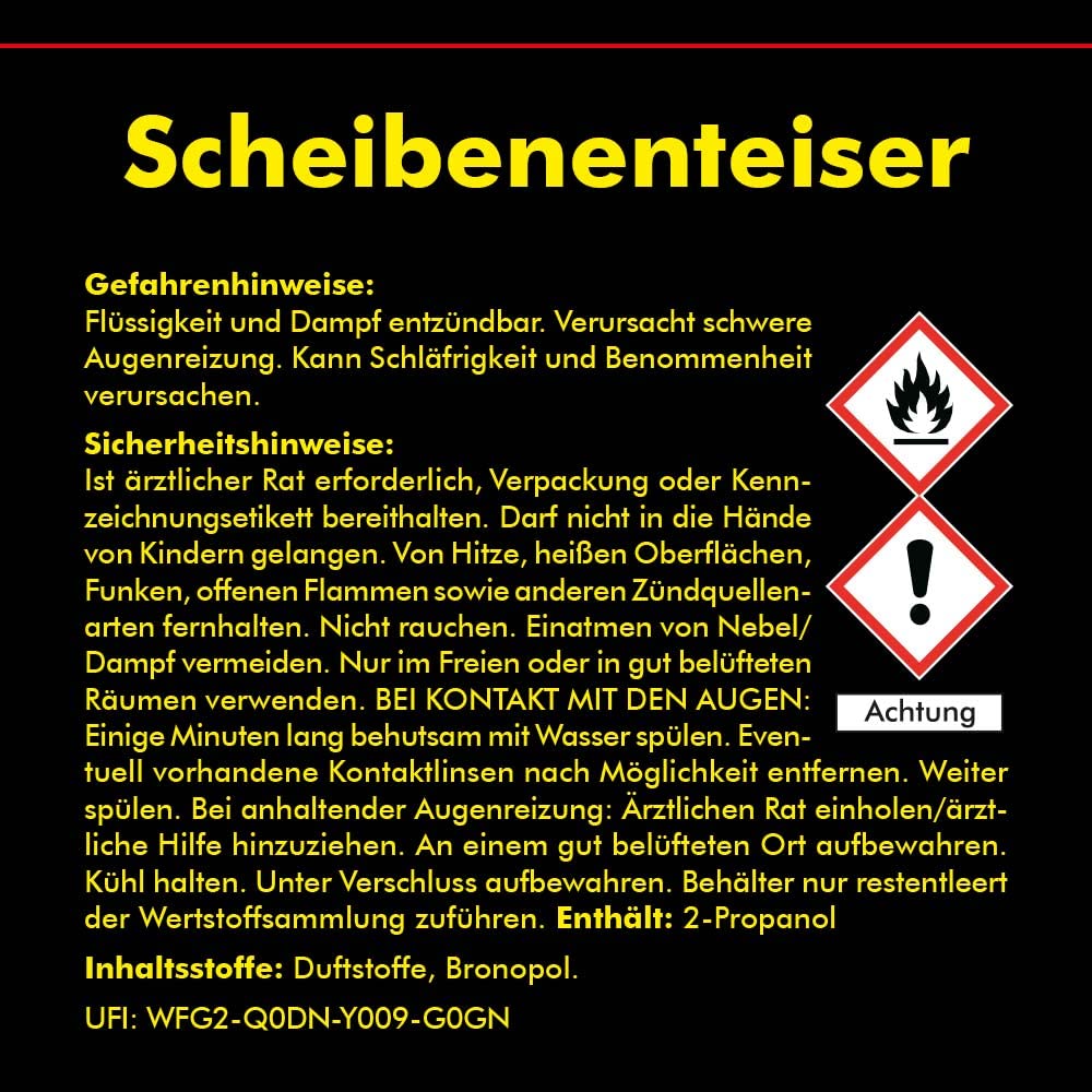 ABACUS® Scheibenenteiser, Enteiserspray, Scheibenenteiser-Spray – für eisfreie Autoscheiben, enteist Scheiben bis -70 °C Scheibenenteiser 4X 750 ml (7755.4)