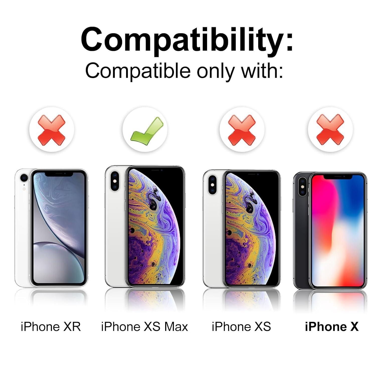 EFAITHFIX for iPhone Xs MAX Front Camera Replacement 6.5 Inch for iPhone Xs MAX OEM Facing Lens Module Structured Light Receiver Transmitter Connector Replace for A1921, A2101, A2102, A2103, A2104 image 2