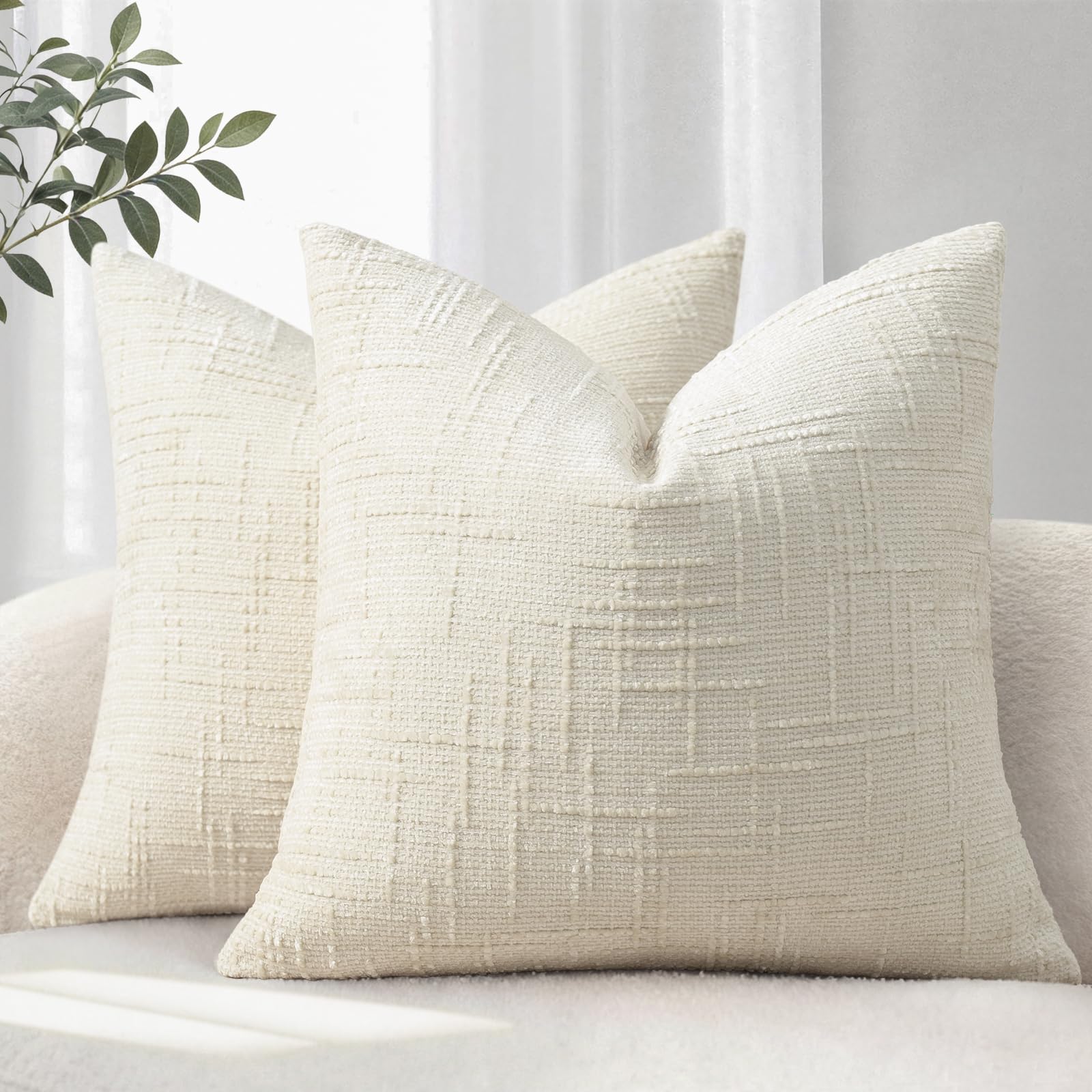 ycoll housse de coussin 40x40 lot de 2