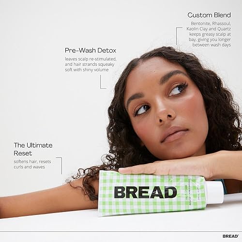 Miniatura 5 de BREAD BEAUTY SUPPLY Mud-Mask Tratamiento de arcilla desintoxicante para cabello y cuero cabelludo 8.3 oz 8.4 fl oz