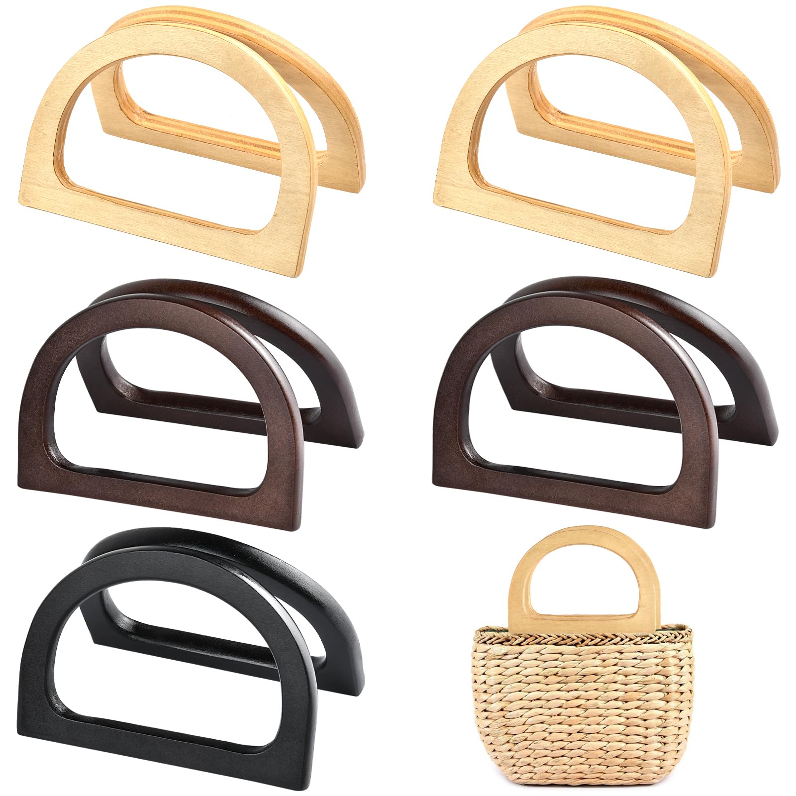 Poignées de sac en bois noble, finitions soignées pour maroquinerie haut de gamme