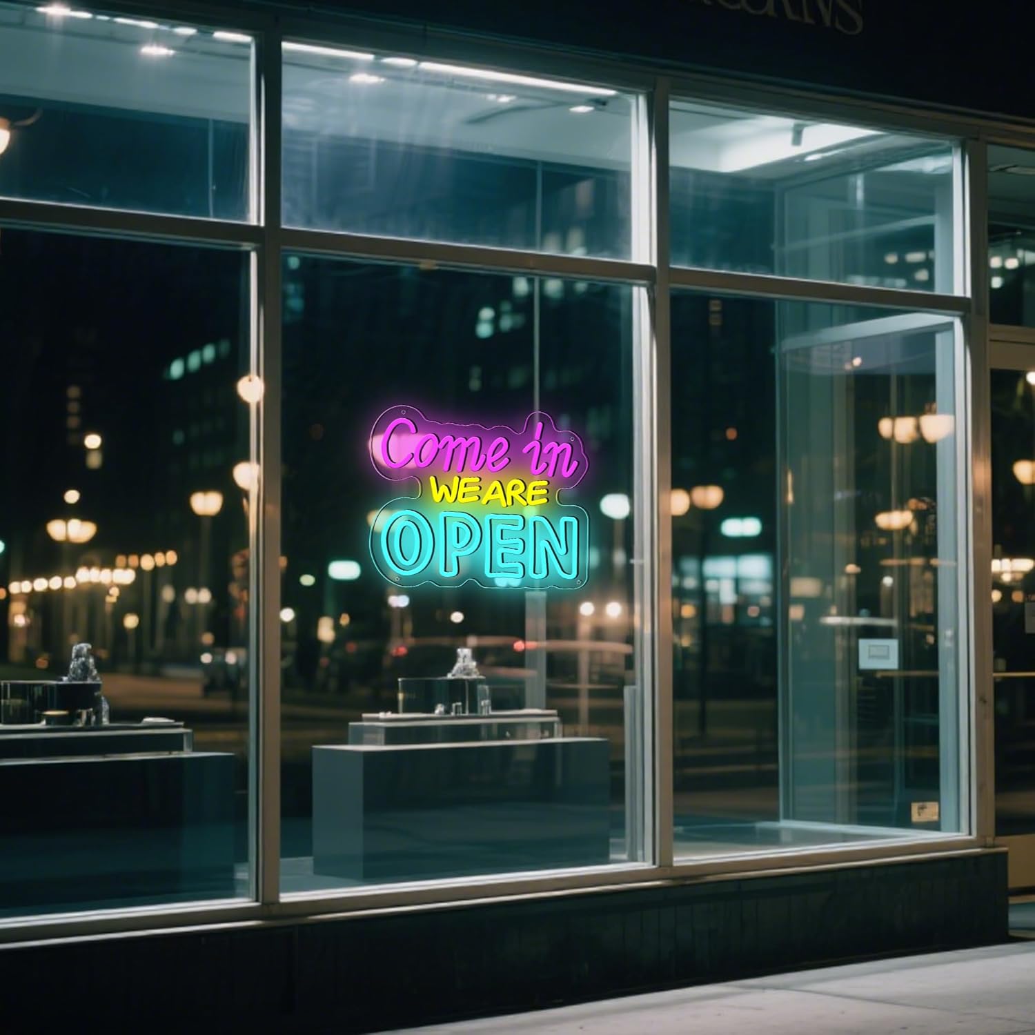 Open Neon Sign LED Come in We are Open Neon Light Sign Colorful Neon Open Signs USB Neon Lights for Business Shop Hotel Restaurant Bar Decor Light - Image 6