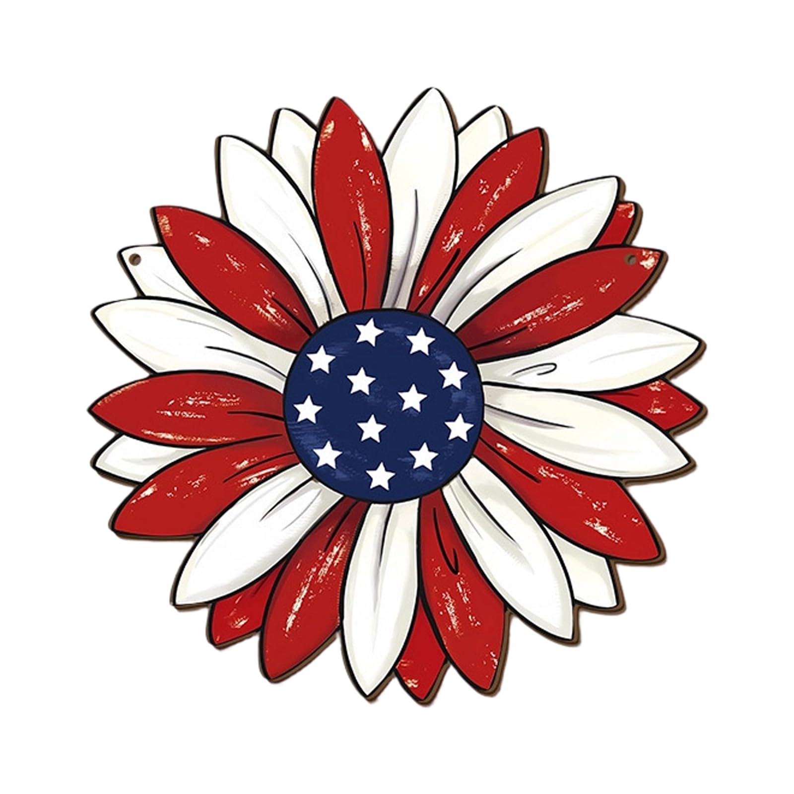 Patriotic Wooden Door Sign US 250th Anniversary Hanging Wreath Plaques Decors for Independence Day Home Offices Decoration Wooden Patriotic Sign