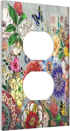 Miniatura 137 de Puerta de castillo de madera de mediados de siglo, estilo griego, cubierta de interruptor de luz de palanca individual, placa decorativa de pared