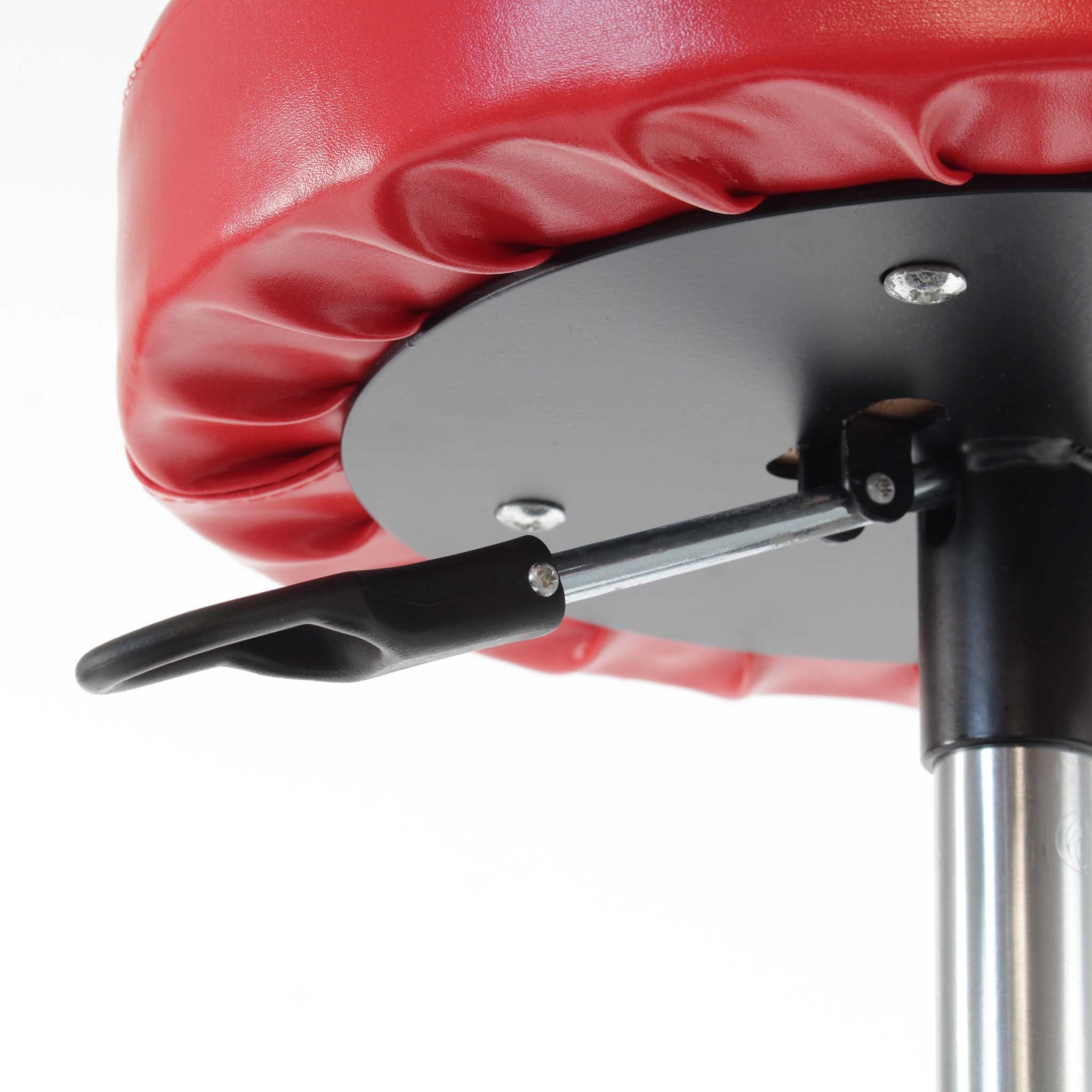 XPOtool Taburete de Taller Regulable en Altura móvil Giro a 360° Asiento con Bandeja de Herramientas