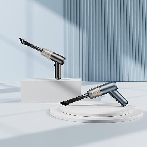 Miniatura 8 de Mini aspiradora portátil para automóvil con potente succión, barredora inalámbrica de alta potencia, eliminador de polvo, ligera, fácil de sostener,