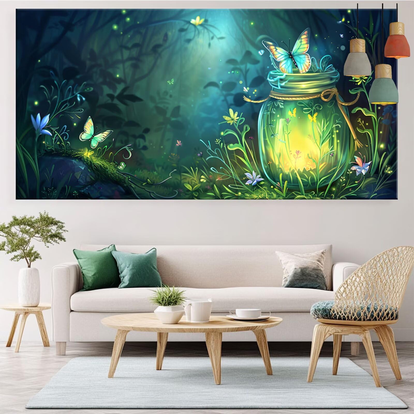 Diamond Painting Landschaft Diamond Painting Erwachsene Flasche Bastelset Kinder ab 6 Jahre Mosaikherstellung Kreatives Geschenke für Mädchen Anfänger,Kreuzstich Arts Craft Zimmer Deko 60x120cm Y5-777