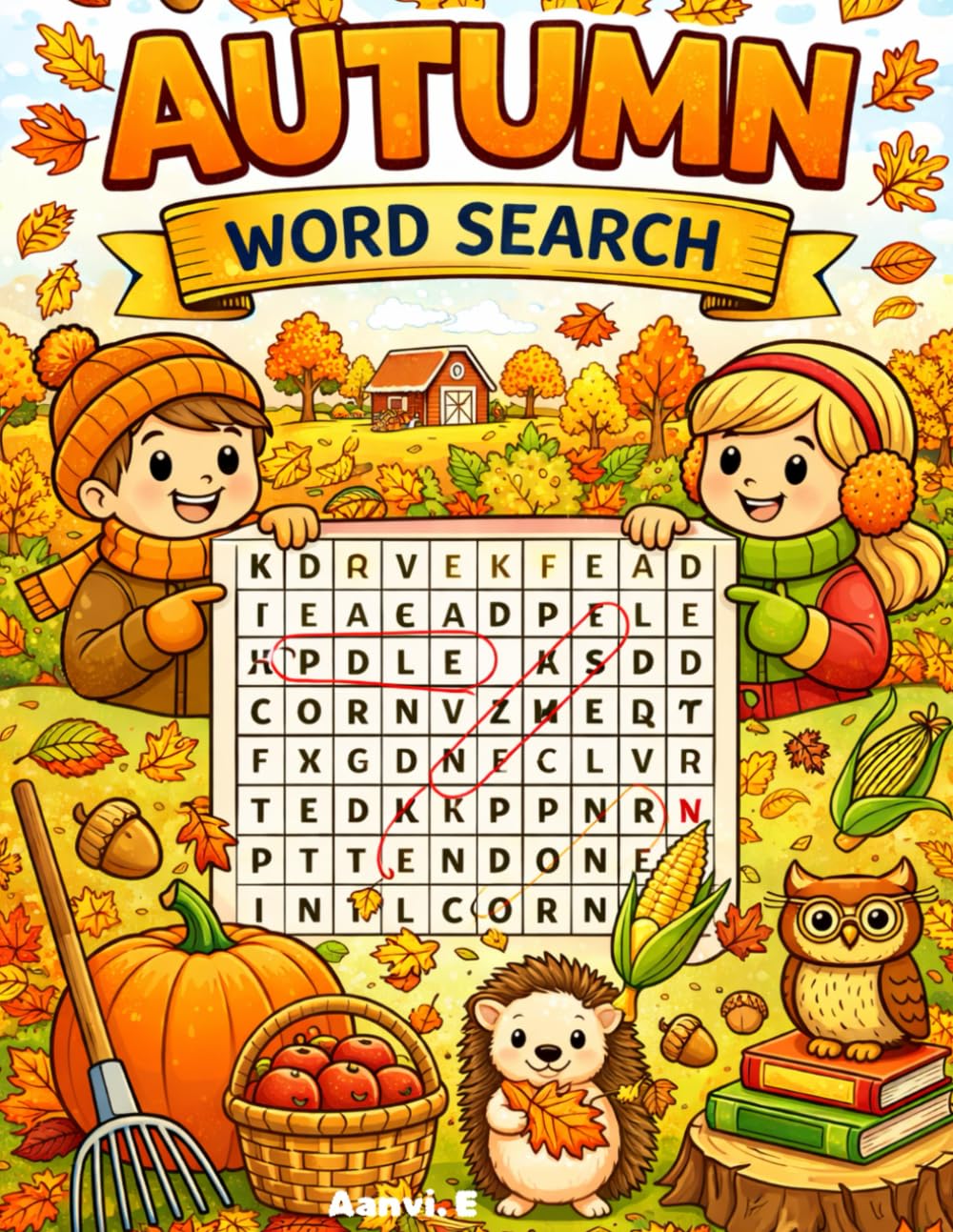 Autumn word search for kids: Easy Fall Word Puzzles for Little Learners