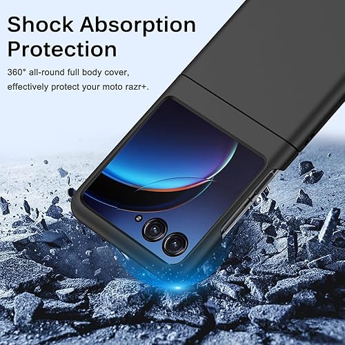 Miniatura 6 de Miimall Funda protectora para Motorola Razr+ 2023, resistente a los arañazos, ultrafina, agradable a la piel, para Motorola Razr Plus 2023, naranja