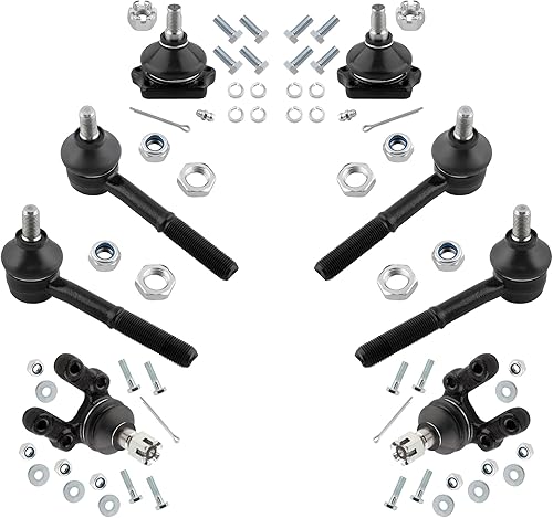 Juego de 8 varillas de acoplamiento exteriores interiores delanteras + kit de rótulas inferiores superiores para Nissan D21 1994 4WD, para Nissan