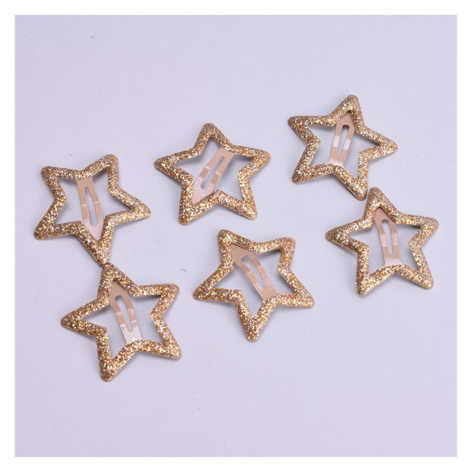 Righe e Pois - Set 3 accessori per capelli bambina con stella glitter