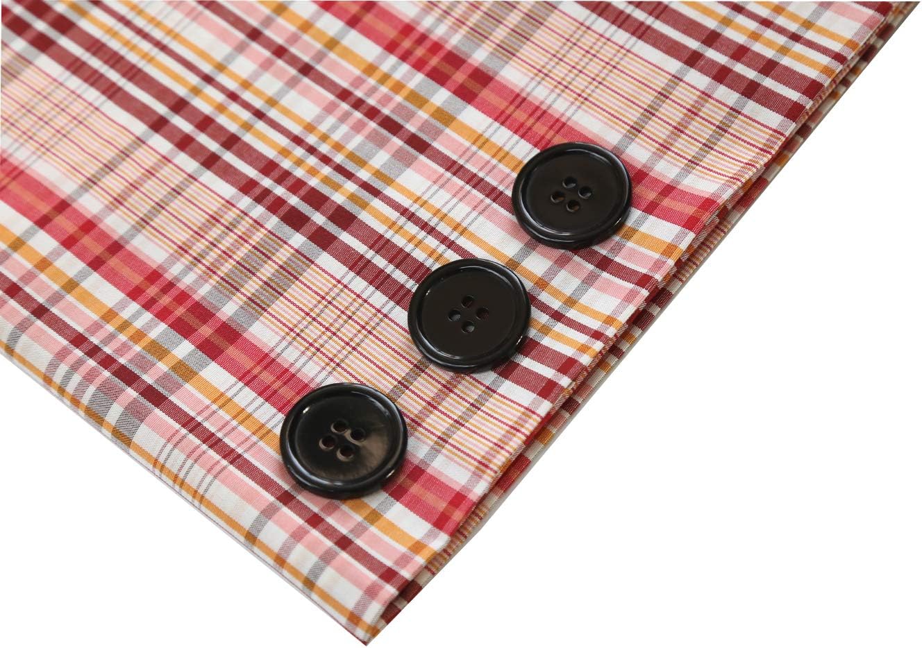 GANSSIA 1 Inch Black Resin Buttons 25mm Sewing Flatback Button for Garment DIY Craft Decoration Pack of 50PCS