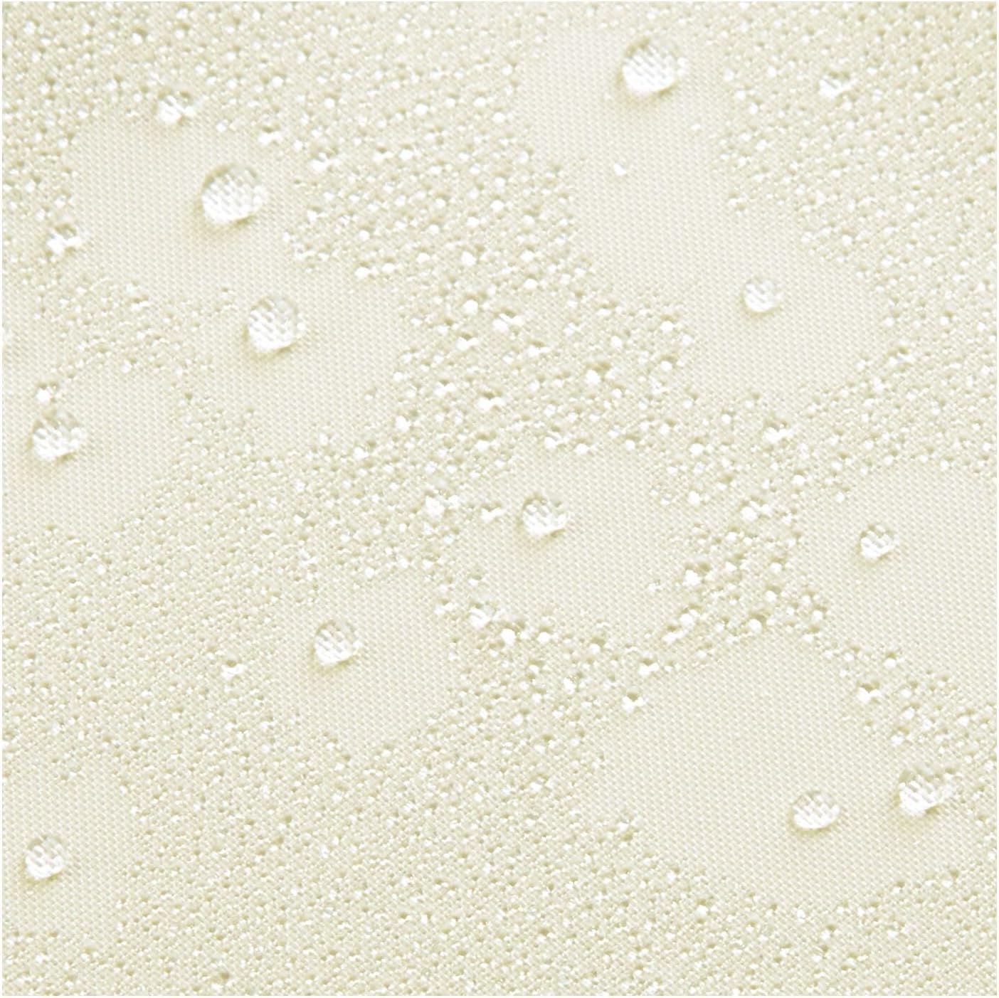 iDesign Solid Polyester Shower Curtain - 12 Reinforced Buttonholes - 72" x 72" - Set of 2 - Sand Brown