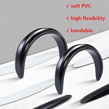 Car Door Protectors, PVC Edge Guards, 6 Pack, Black