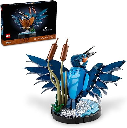 LEGO Icons Kingfisher - Juego de modelos detallados para adultos, mayores de 18 años, actividades coleccionables y relajantes para los amantes de