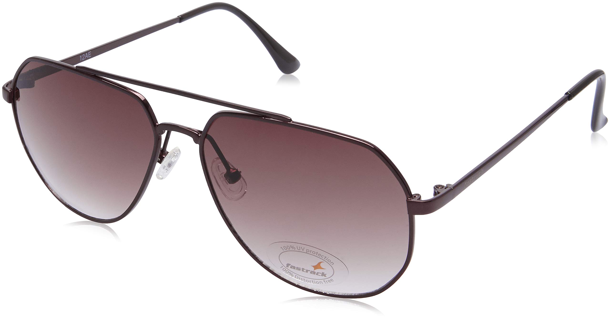Men's Gradient Brown Lens Pilot Sunglasses