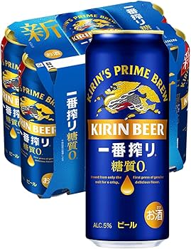 Amazon.co.jp: 一番搾り キリン ビール500ml×6本 糖質ゼロ