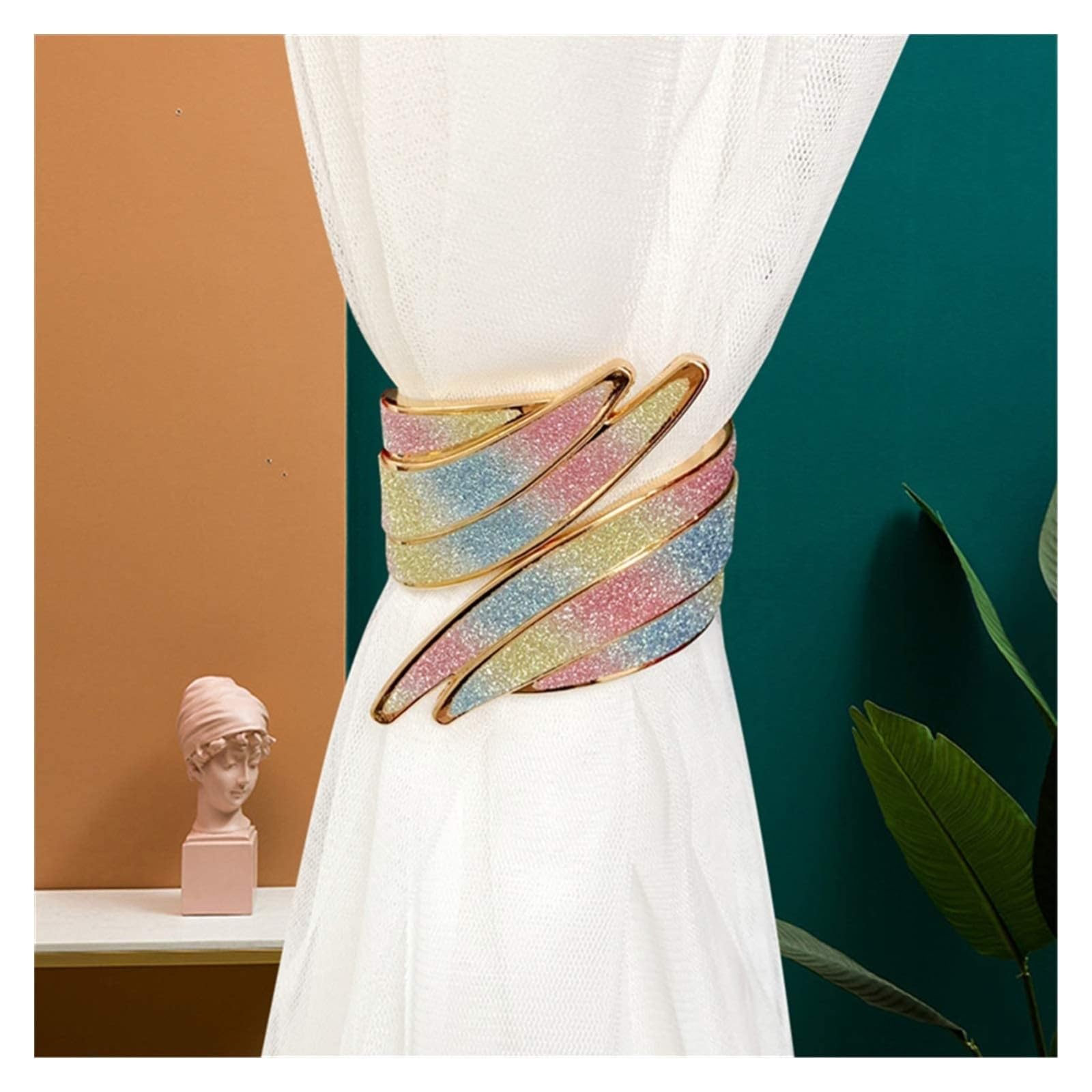 1 Teile/Satz Flügel Vorhang Raffhalter Halter Raffhalter Schlafzimmer Wohnzimmer Vorhang Dekoration Zubehör Holdback Vorhang Haken