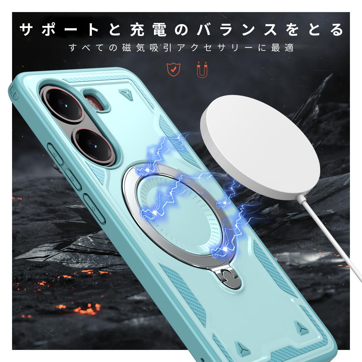 Amazon.co.jp: Xiaomi POCO X7 Pro 用 ケース 耐衝撃 スタンド付き