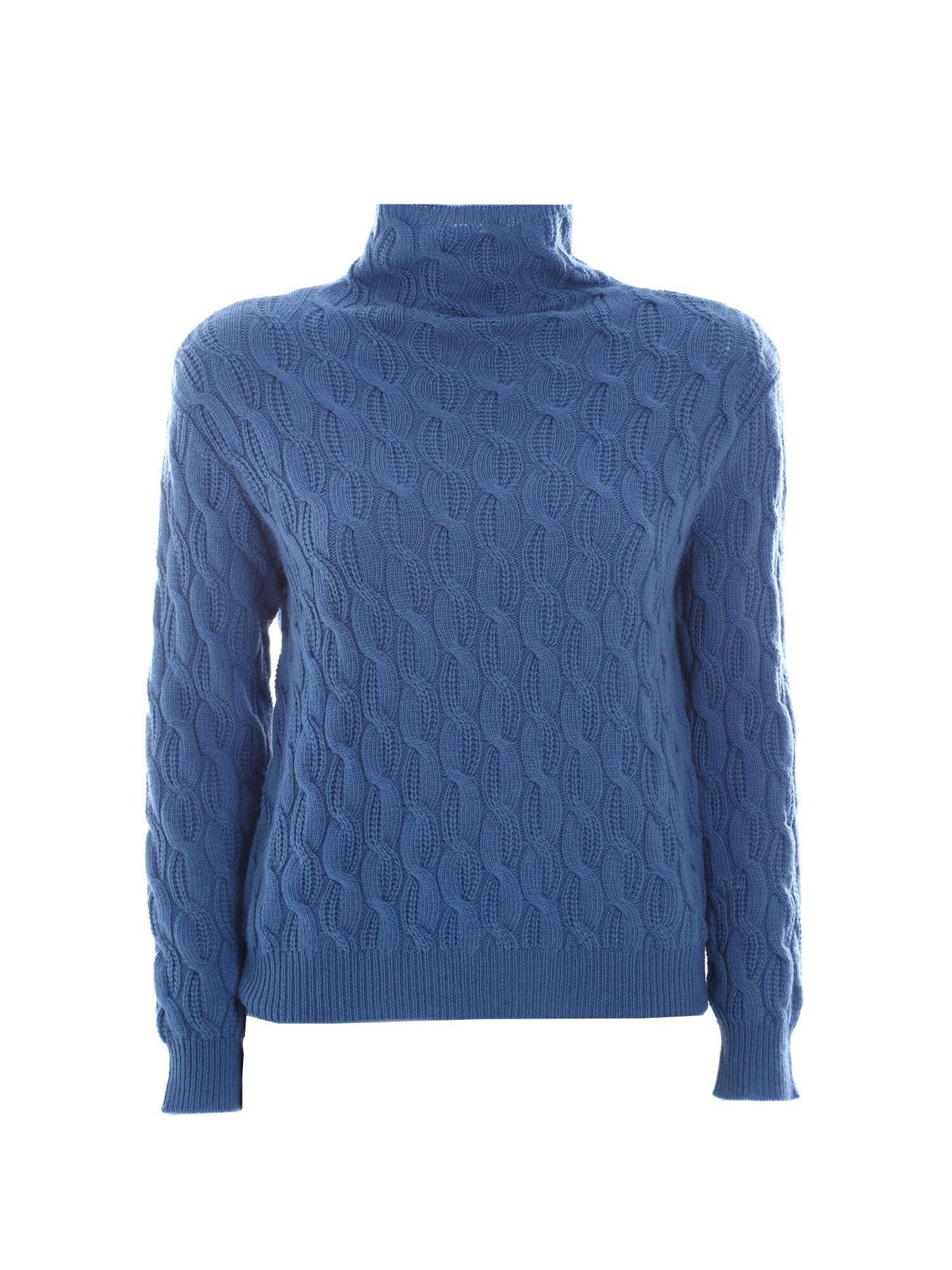 Emme Marella Maglie A Collo Alto Blu 2425366112200