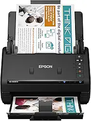Epson Scanner de documentos Workforce ES-500W II sem fio colorido duplo para PC e Mac, com alimentador automático de documentos (ADF) e digitalização a partir de smartphone ou tablet