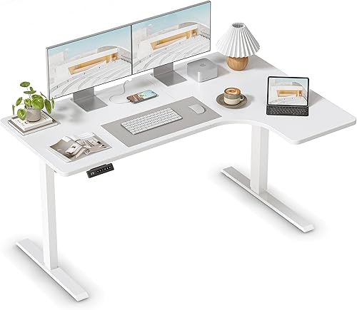 Miniatura 224 de FEZIBO - Escritorio eléctrico ajustable para trabajar sentado o de pie, 40 x 24 pulgadas, para oficina en casa, escritorio ergonómico para Negro