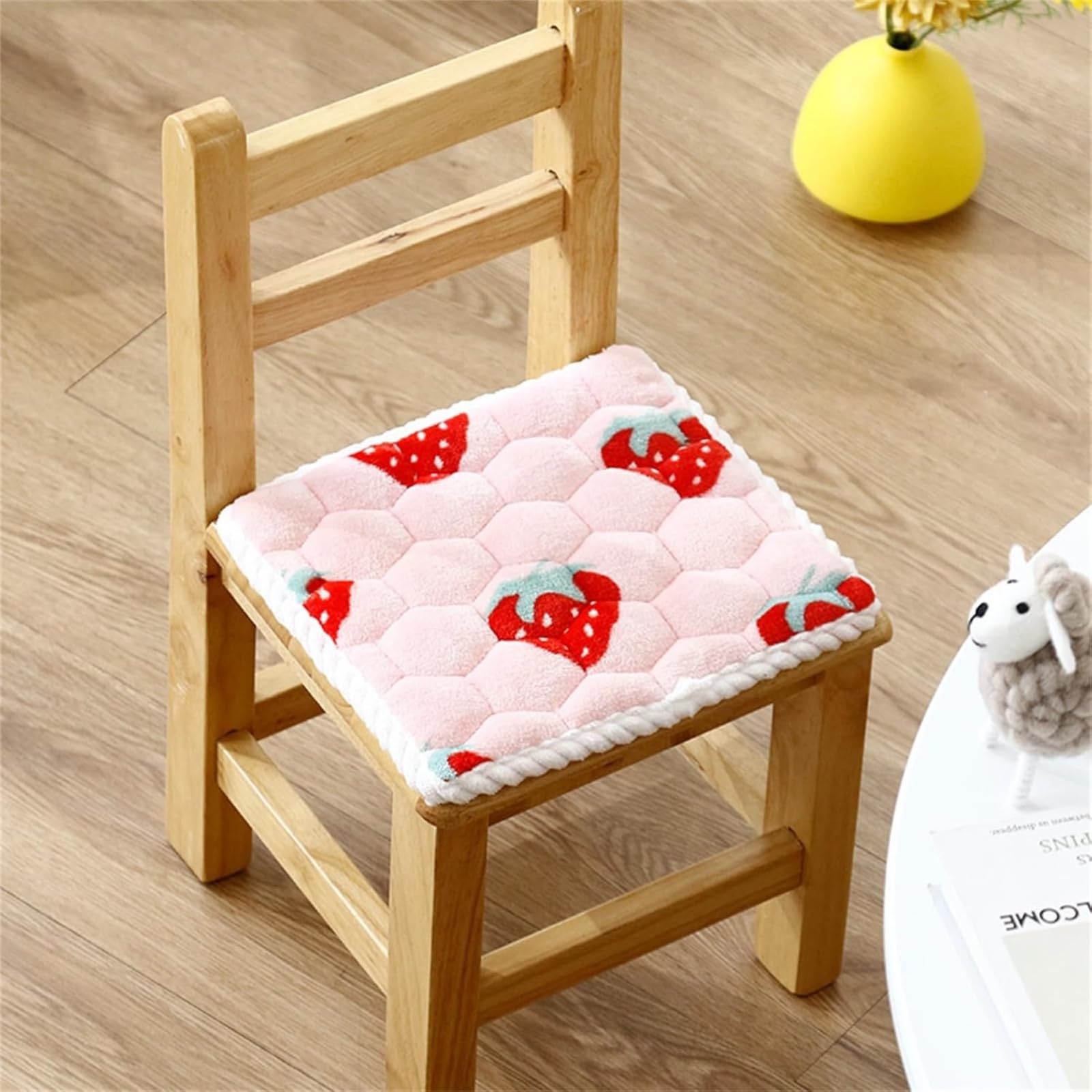 Morkite Round Chair Cushion, Seat Cushion, Children's Seat Cushion, Soft Comfortable Non-Slip Chair Cushion with Ties, for Outdoor & Indoor Garden Chair