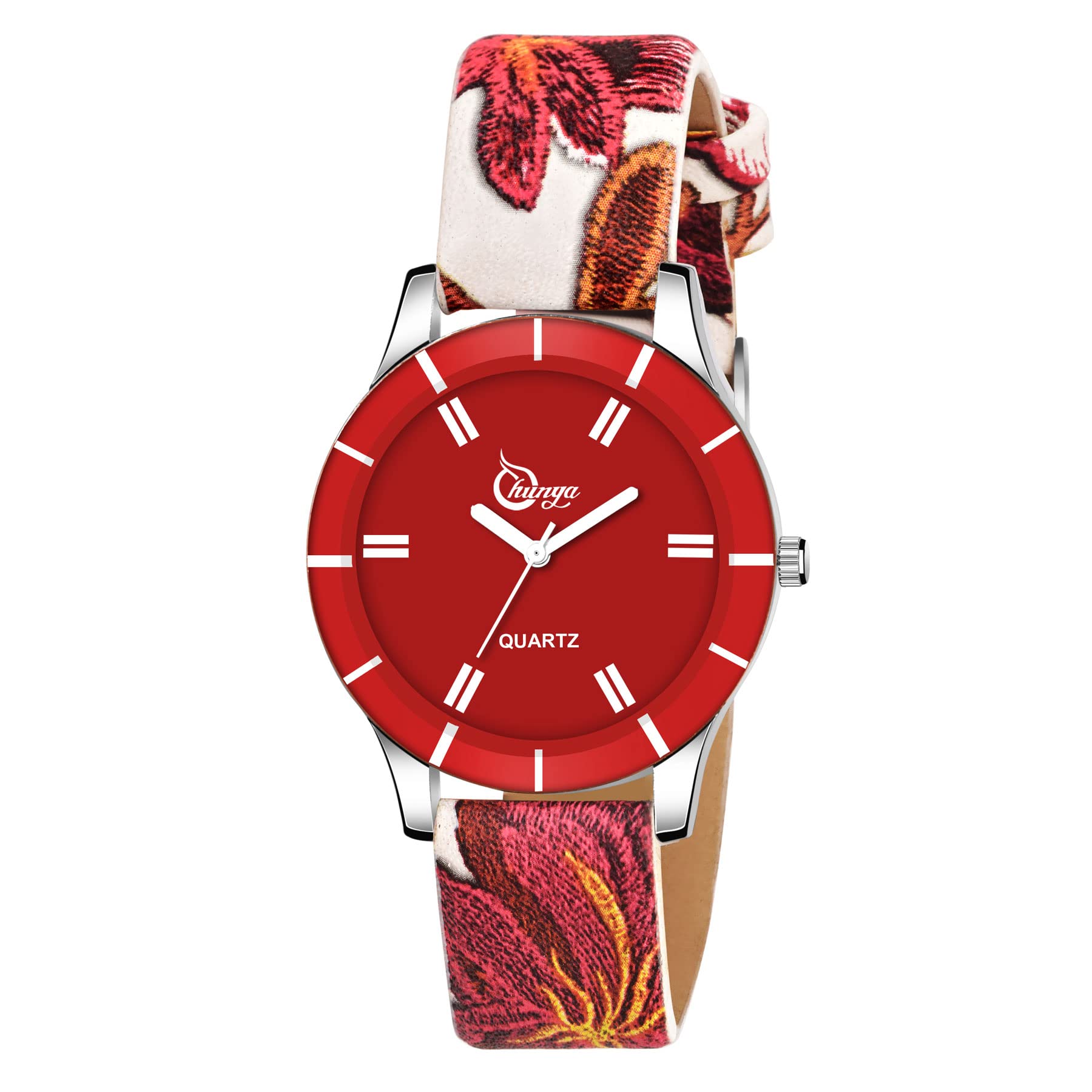 Shunya Red Dial Multi Color Leather Strap Analog Watch Analog Watch - for Girls (B09S3SR1K6) Amazon Price History, Amazon Price Tracker