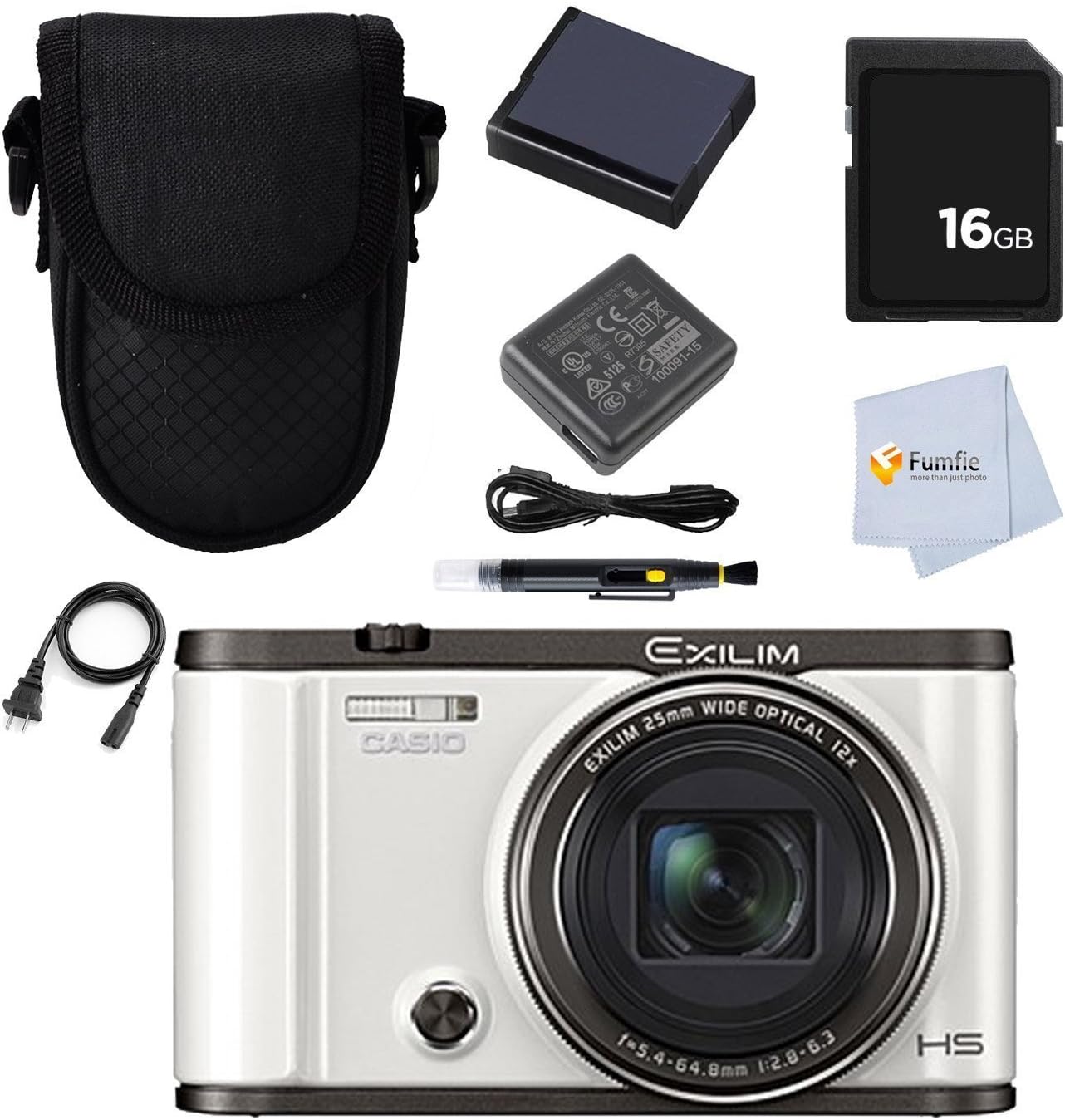 Casio Exilim EXZR3500 Autorretrato Cámara Compacta Digital (Blanco