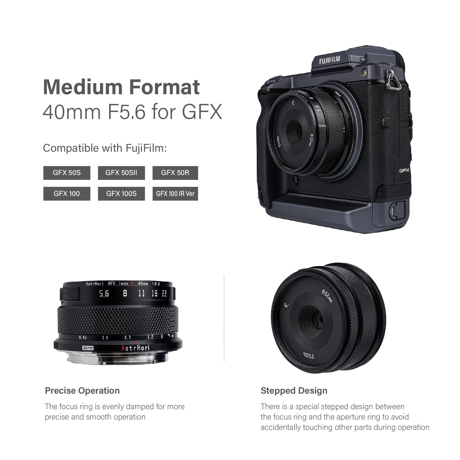 Amazon.com : AstrHori 40mm F5.6 Manual Lens, Compatible with