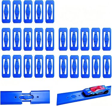 Race Track Connectors for Hot Wheels Tracks | Straight Track Race Track Connectors Replacement Blue