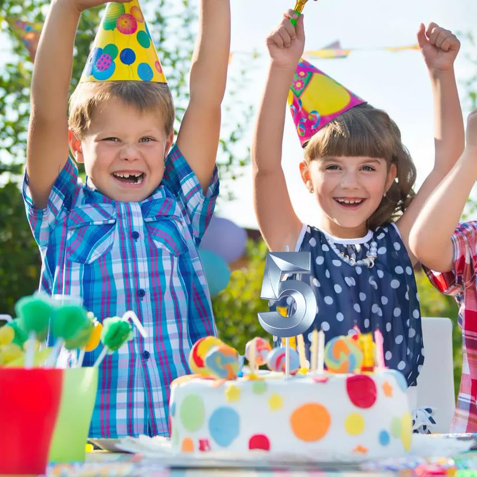 Velas Azules De 60 Cumpleaños Para Tartas, Número 60 6 Con