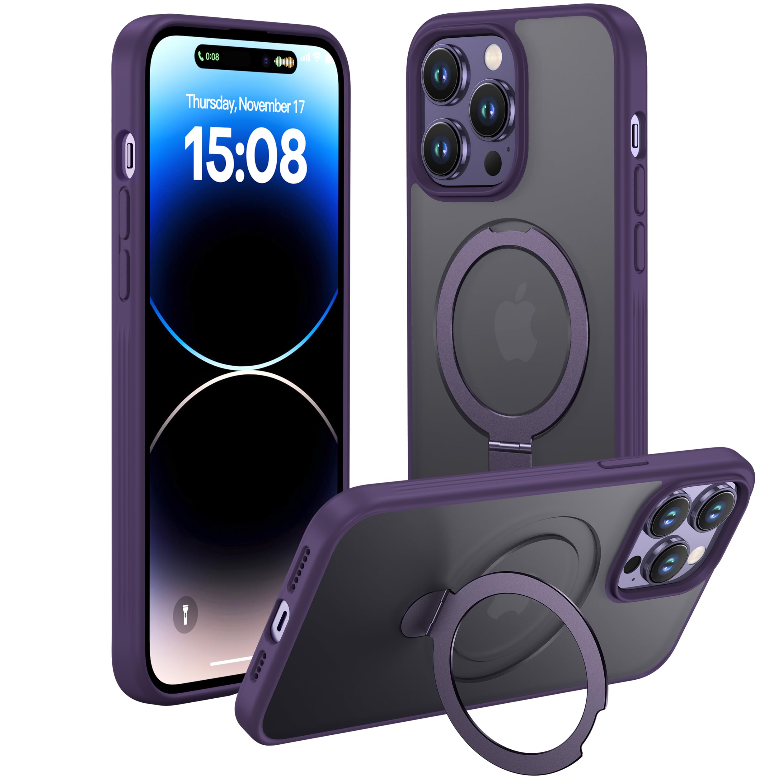 ImpactStrong Magnetic Guard for iPhone 14 Pro Case with Stand [Military Drop Protection] [for MagSafe Charging] Shockproof...