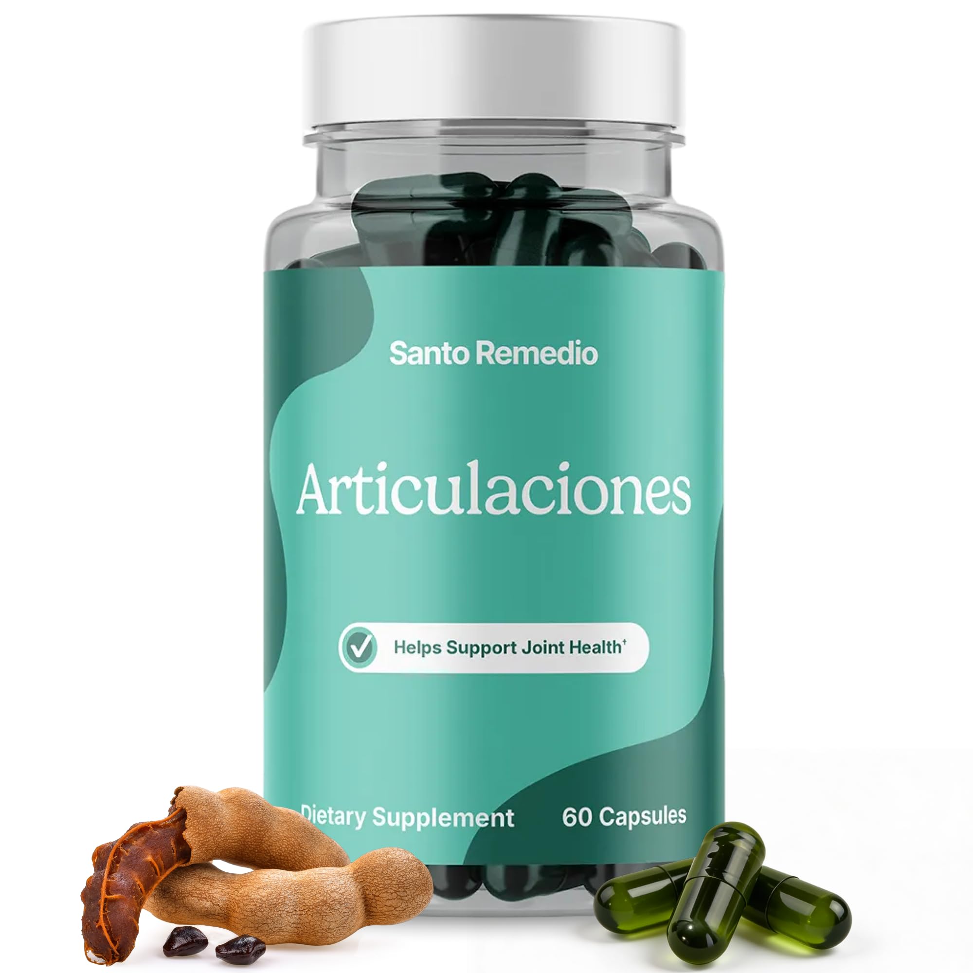 - Santo Remedio Articulaciones, Joint Health Support, Promotes Joint Comfort and Function, Contains Clinically Proven Ingredients, TamaFlex™, 30 Servings