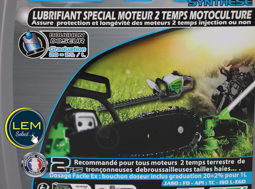 Minerva Huile moteur 2 temps Motoculture 2TS SYNTHESE (2L)