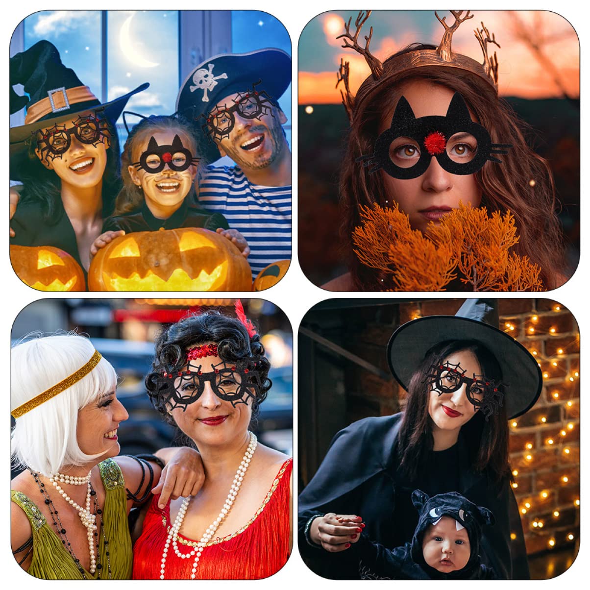 Toyvian Gastgeschenke 20 Stück Lustige Halloween- Halloween- Sonnenbrillen Kürbisgläser Gläser für - Party Brillenpapier Vasos Para Niños