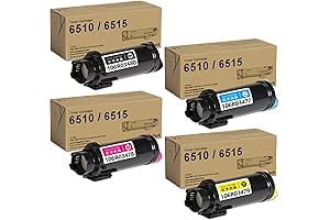Xerox Phaser 6510 Extra High Capacity Toner Cartridge 4-Pack