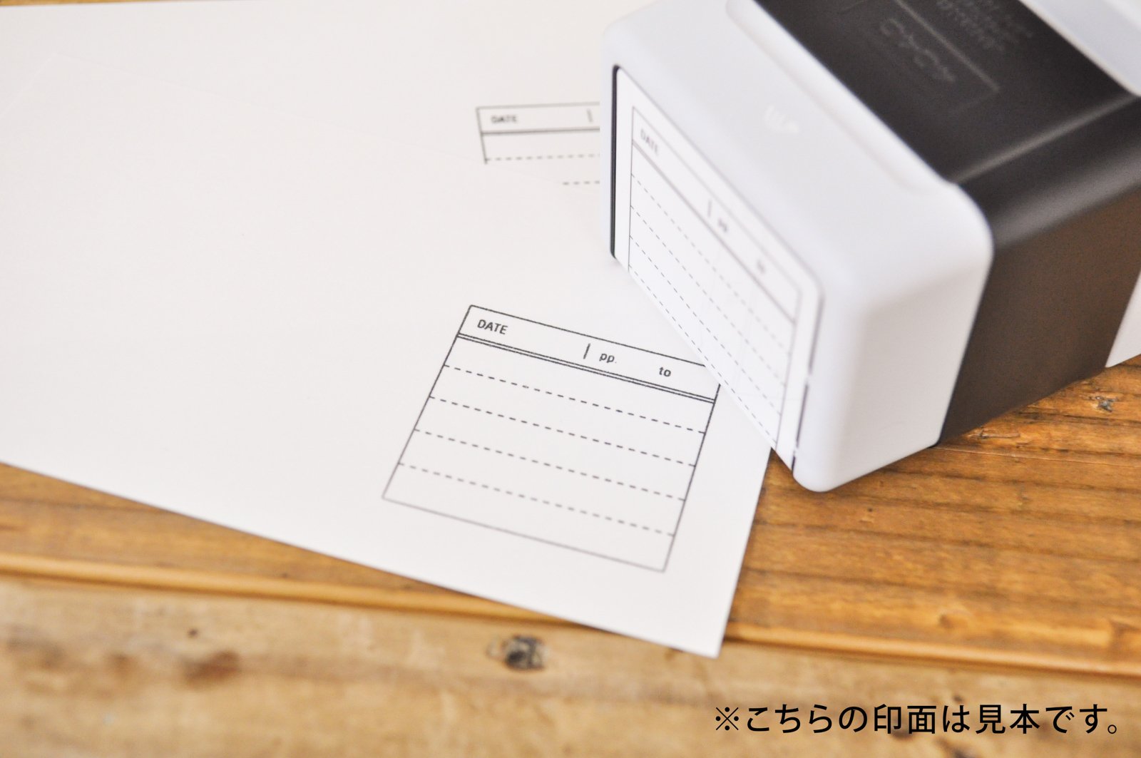 Amazon.co.jp: 罫線 スタンプ 37mm枠 Bパターン 枠線＋タイトル